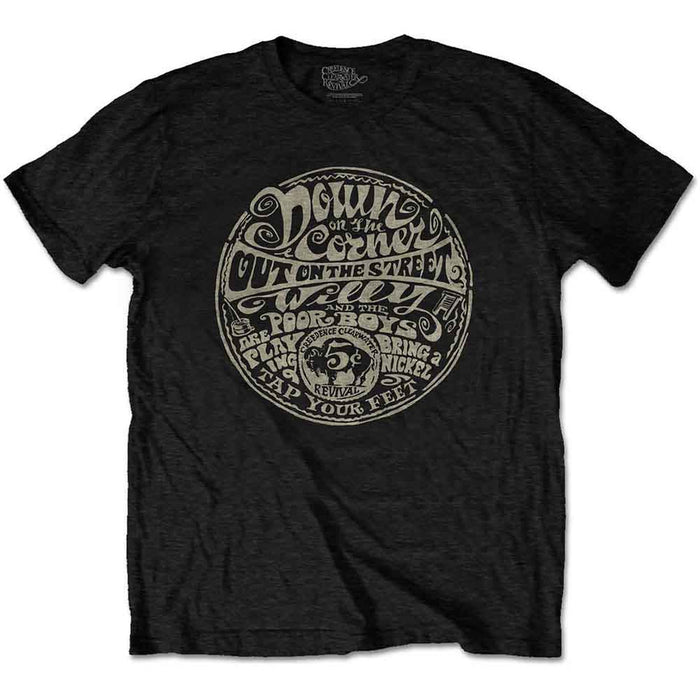 Creedence Clearwater Revival Down On The Corner Black Large T-Shirt