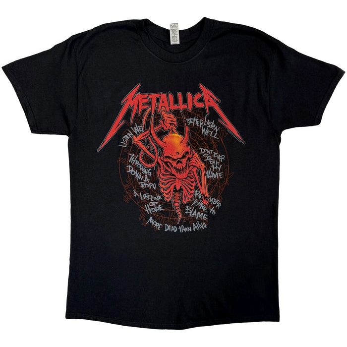 Metallica Skull Screaming 72 Seasons Guitar Black Small T-Shirt