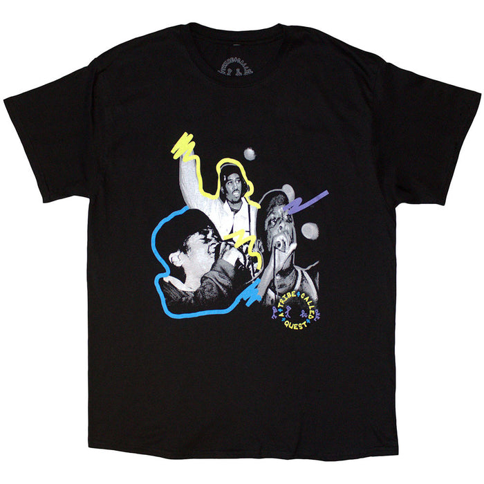 A Tribe Called Quest Paint Black Medium T-Shirt