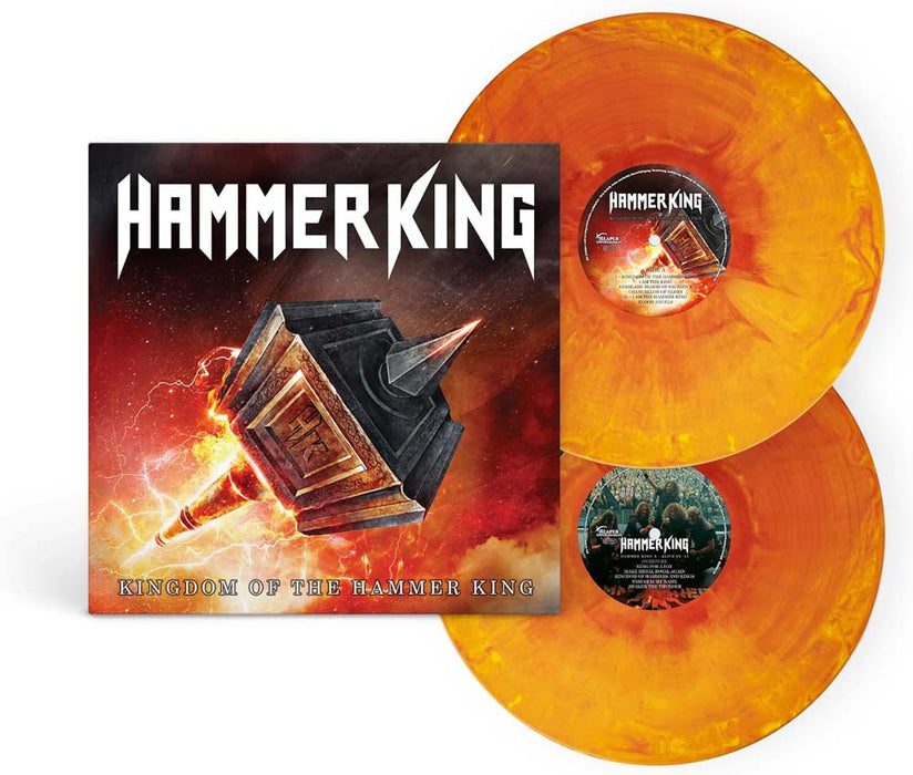 Hammer King Kingdom Of The Hammer King (Remastered 2025) Vinyl LP Orange Yellow Marbled Colour 2025