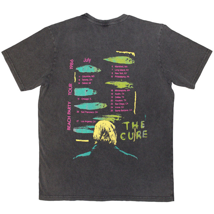 The Cure Beach Party Tour '86 Charcoal Grey Large T-Shirt
