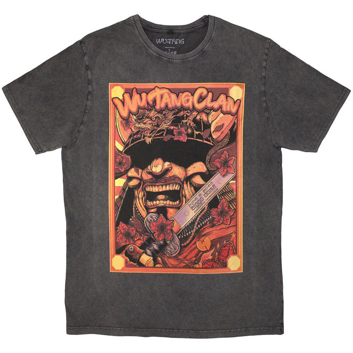Wu-Tang Clan Stone Wash Amsterdam '23 Charcoal Grey Large T-Shirt