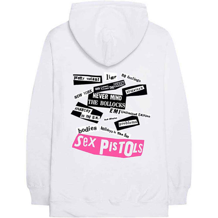 The Sex Pistols Never Mind The Bollocks White X-Large Hoodie