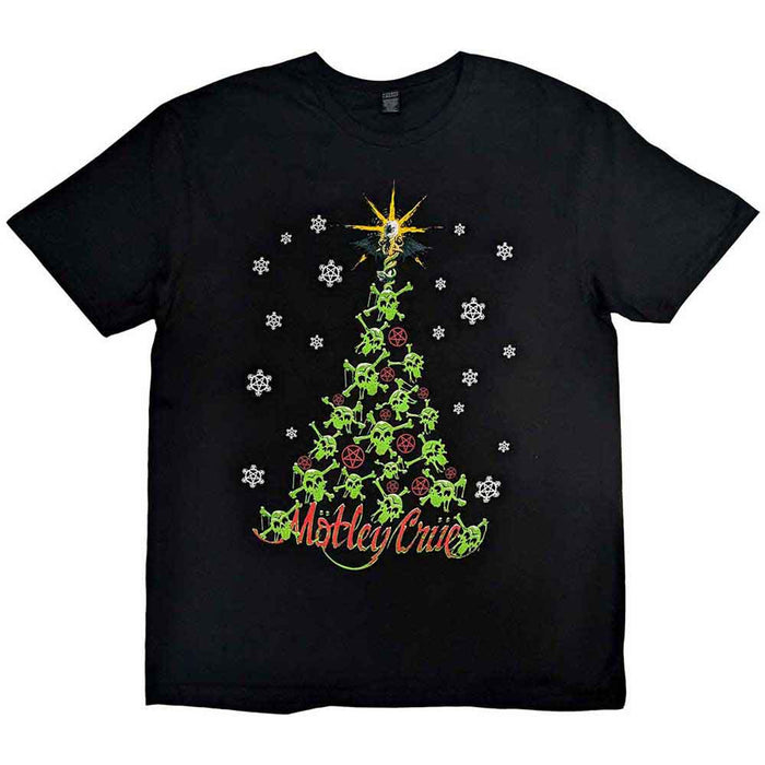 Motley Crue Christmas Crue Black Small T-Shirt