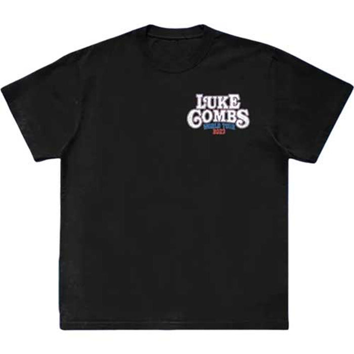 Luke Combs Tour '23 Skull Black Small T-Shirt