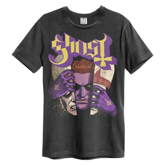 Ghost Alter Egos Amplified Vintage Charcoal Grey Large Unisex T-Shirt