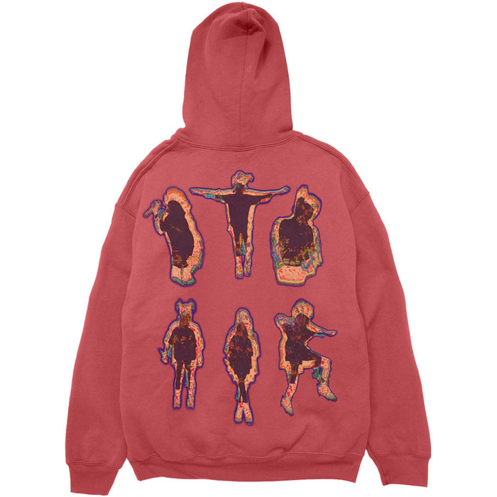 Billie Eilish Silhouettes Red Small Hoodie