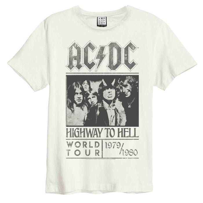 AC/DC Highway To Hell Tour 79/80 Vintage White Small T-Shirt