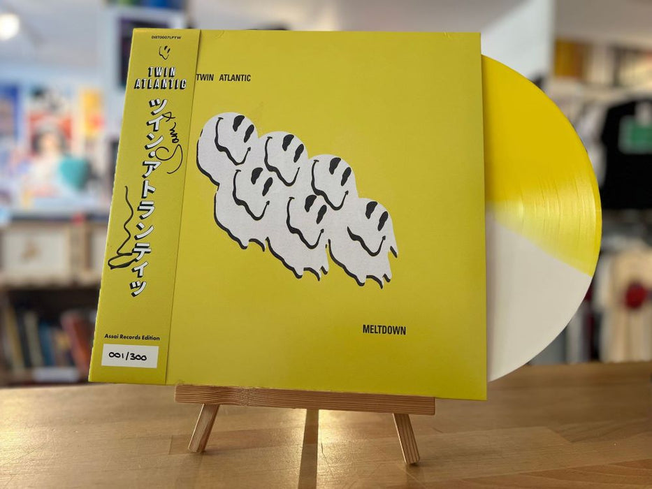 Twin Atlantic Meltdown Vinyl LP Signed Assai Obi Edition White & Yellow Split Colour 2024