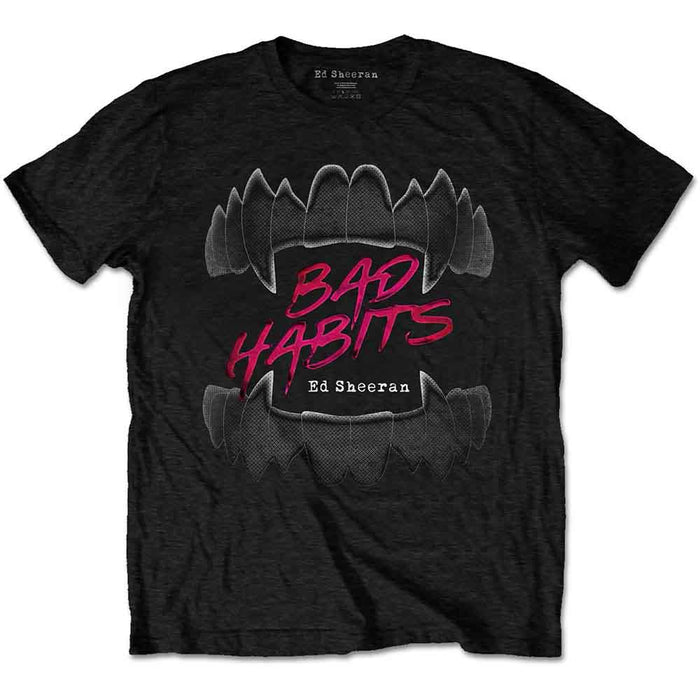 Ed Sheeran Bad Habits Black Large T-Shirt