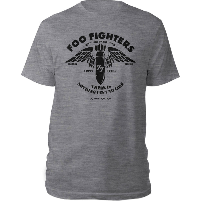 Foo Fighters Stencil Grey Small T-Shirt