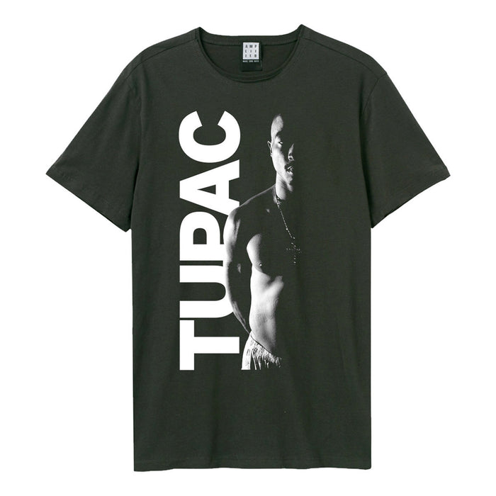 Tupak Shakur Tupac Amplified Vintage Charcoal X-Large Unisex T-Shirt