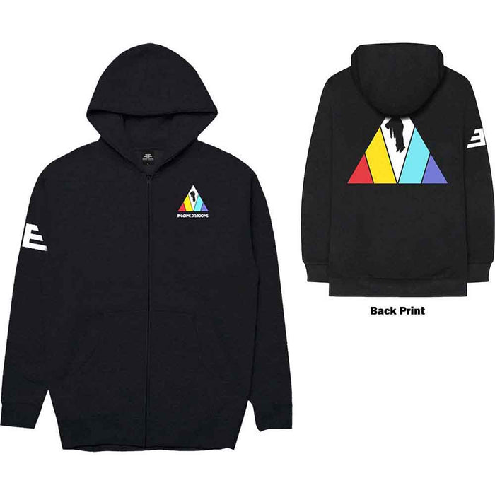 Imagine Dragons Triangle Logo Black X-Large Zipped Hoodie