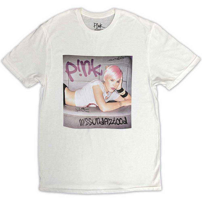 P!nk Missundaztood White Small Unisex T-Shirt