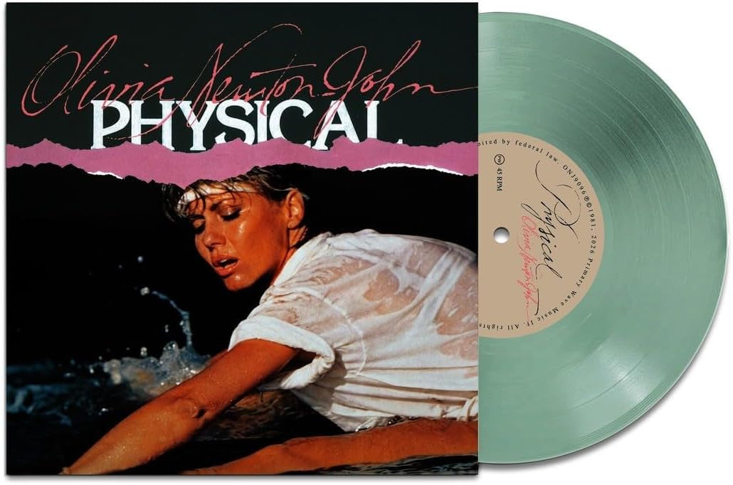 Olivia Newton-John Physical 7"" Vinyl Single Coke Bottle Clear Colour Due Out 23/10/26