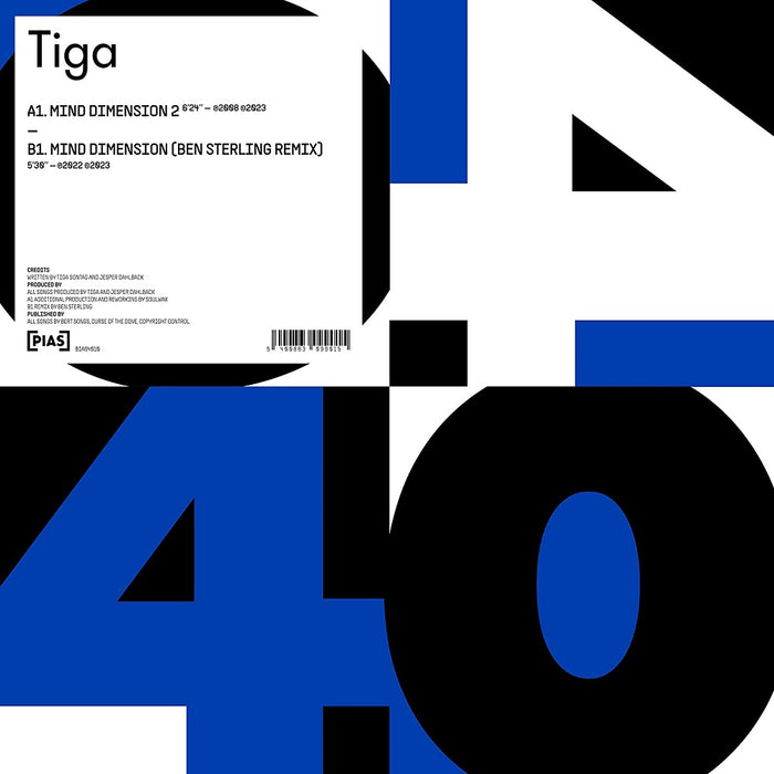 Tiga [PIAS] 40 Mind Dimension 12" Vinyl Single 2023