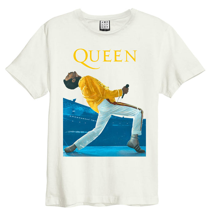 Queen Freddie Mercury White Large T-Shirt