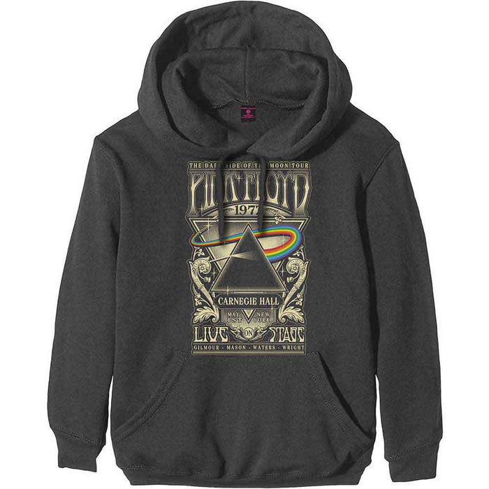 Pink Floyd Carnegie Hall Poster Charcoal Grey Small Hoodie