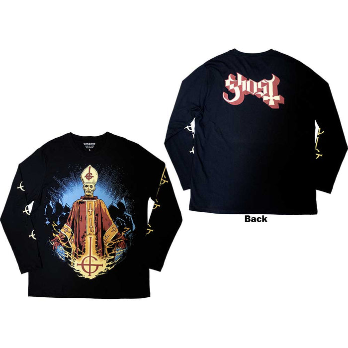 Ghost Papa & Radient Ghouls Black Medium T-Shirt