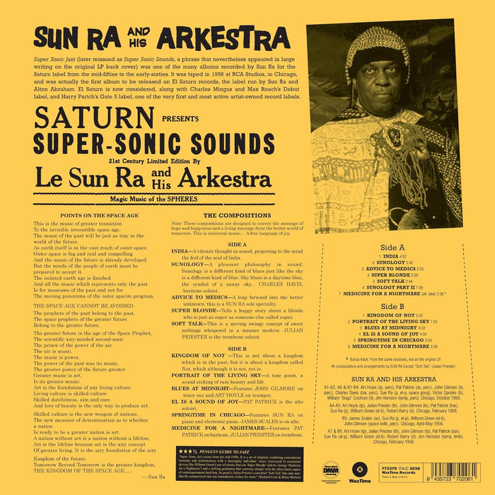 Sun Ra Super Sonic Jazz Vinyl LP 2026
