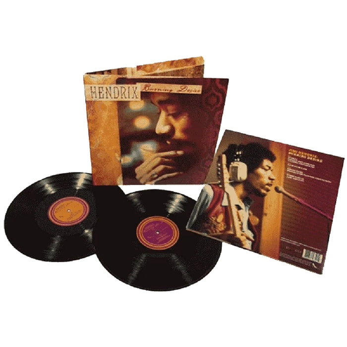 Jimi Hendrix Burning Desire Vinyl LP Translucent Orange & Red Black Friday 2022