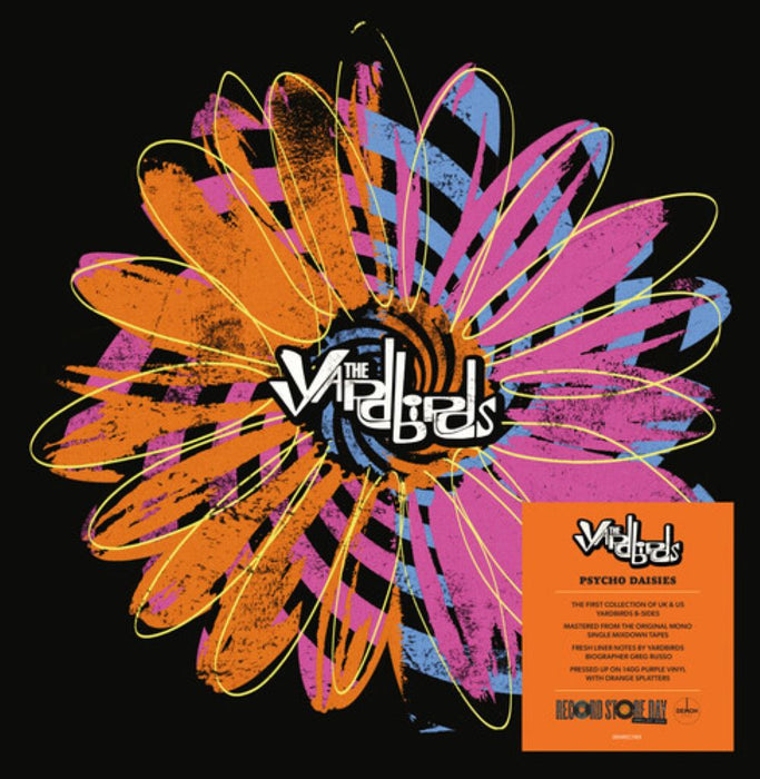 The Yardbirds Psycho Daisies - The Complete B-Sides Vinyl LP Purple with Orange Splatter Colour RSD 2024