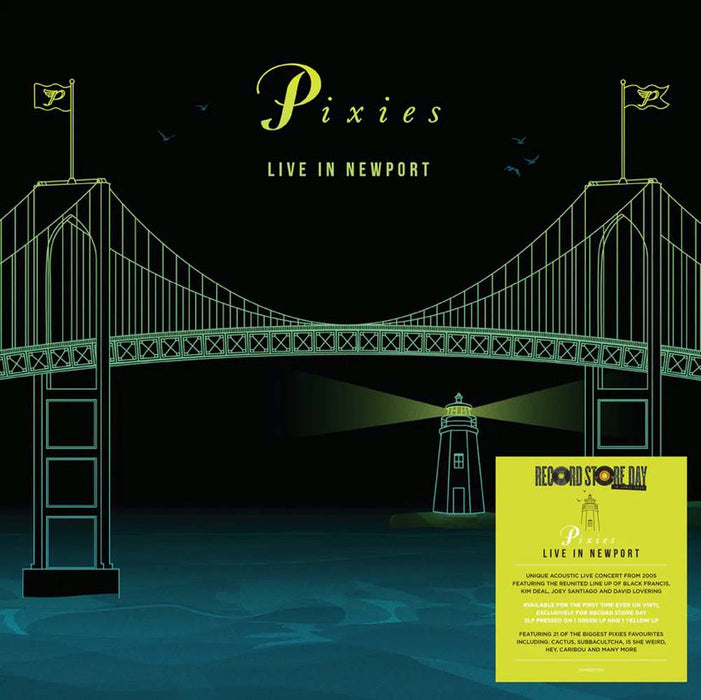 Pixies Live In Newport Vinyl LP Green & Yellow Colour RSD 2026
