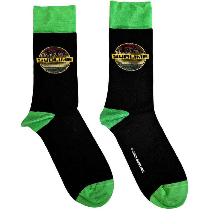 Sublime Unisex Ankle Socks: Circle Logo (Black) (UK Size 7 - 11)