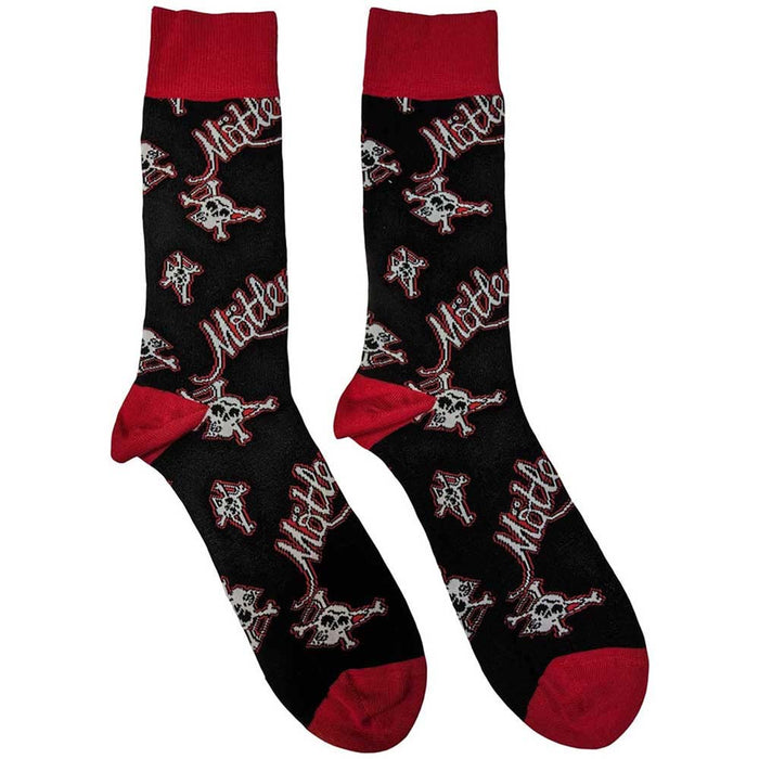 Motley Crue Unisex Ankle Socks: Feelgood Repeat (Black) (UK Size 7 - 11)