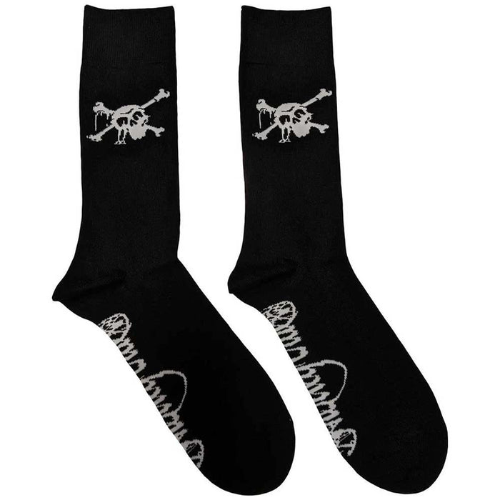 Motley Crue Unisex Ankle Socks: Skull (Black) (UK Size 7 - 11)