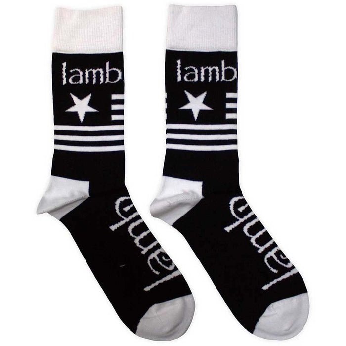 Lamb Of God Unisex Ankle Socks: Flag (Black) (UK Size 7 - 11)