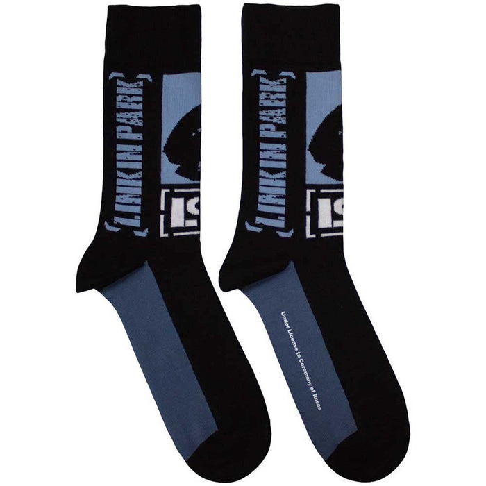 Linkin Park Unisex Ankle Socks: Crouching (Black) (UK Size 7 - 11)