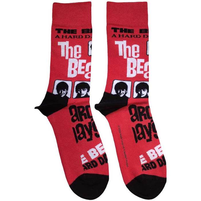 The Beatles Unisex Ankle Socks: A Hard Day's Night (Red) (UK Size 7 - 11)