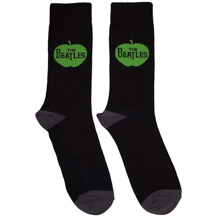 The Beatles Unisex Ankle Socks: Apple (Black) (UK Size 6 - 11)