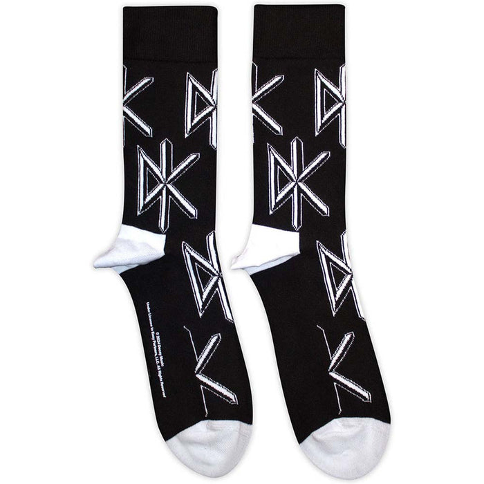 Dead Kennedys Unisex Ankle Socks: DK Logo Repeat (Black) (UK Size 7 - 11)