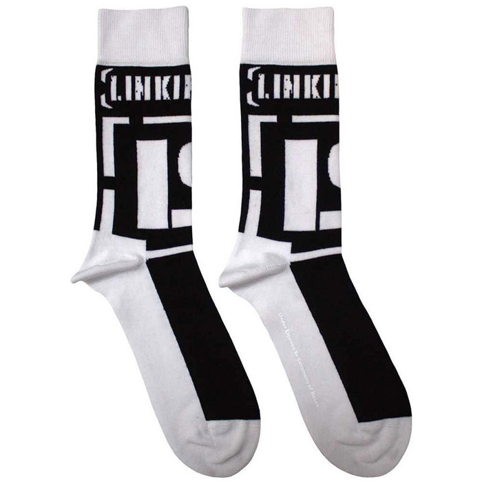 Linkin Park Unisex Ankle Socks: Brackets Logo (Black) (UK Size 4 - 7)