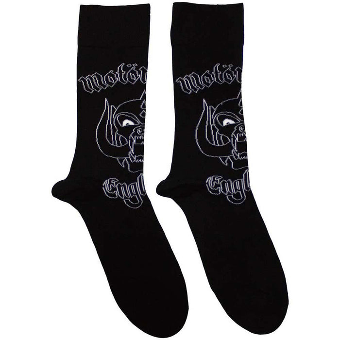 Motorhead Unisex Ankle Socks: England (Black) (UK Size 4 - 7)