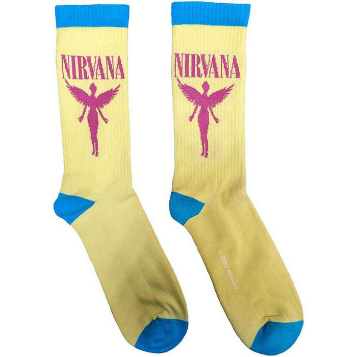 Nirvana Unisex Terry Socks: Angelic (Yellow) (UK Size 4 - 7)