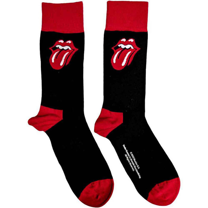 The Rolling Stones Unisex Ankle Socks: Classic Tongue (Black) (UK Size 4 - 7)