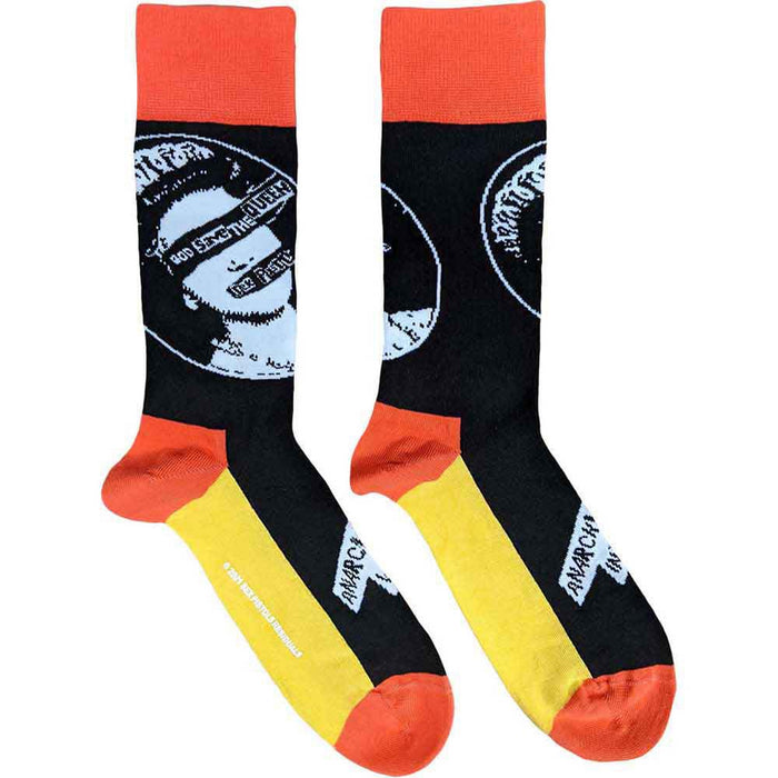 The Sex Pistols Unisex Ankle Socks: God Save The Queen (Black) (UK Size 4 - 7)