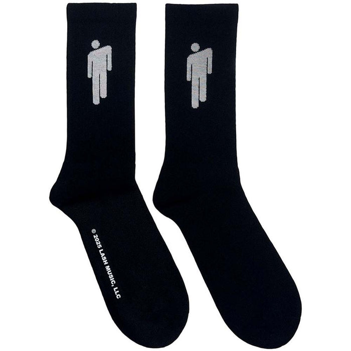 Billie Eilish Unisex Terry Socks: White Blohsh (Black) (UK Size 7 - 11)