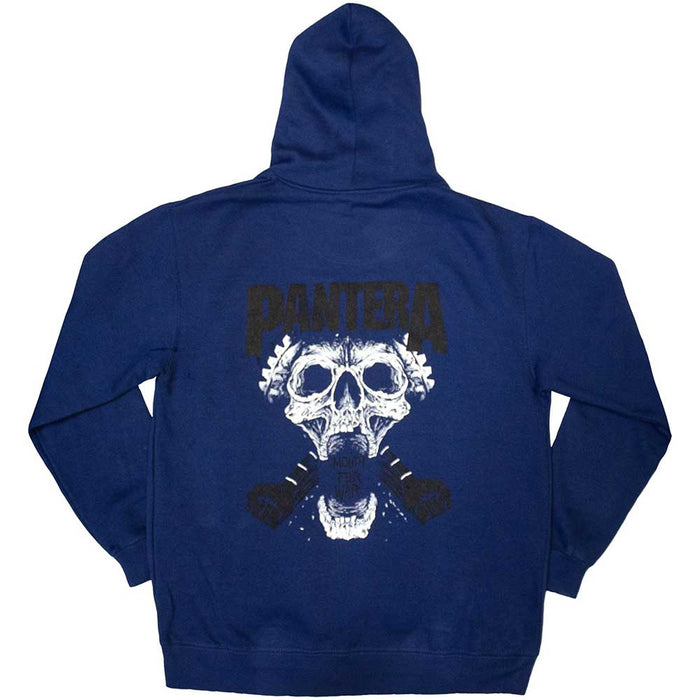 Pantera Mouth For War B&W Blue Large Hoodie