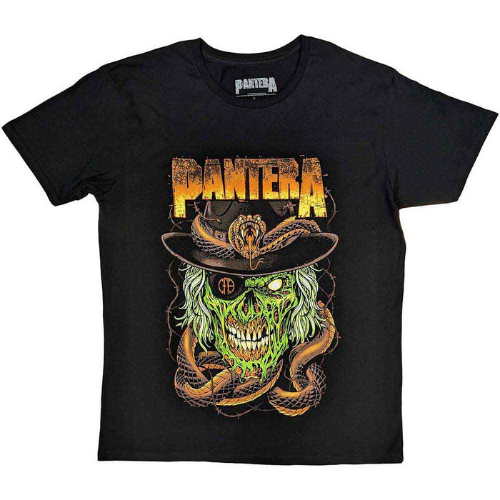 Pantera Snake & Skull Black Large Unisex T-Shirt