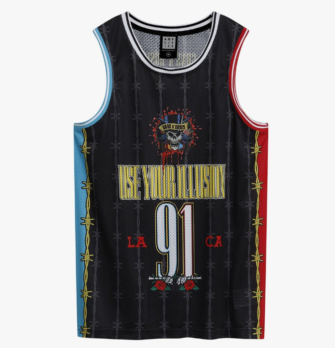 Guns N Roses Dust N Bones Charcoal Basketball Vest Medium T-Shirt