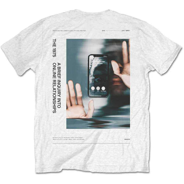 The 1975 ABIIOR Side Face Time White Large T-Shirt