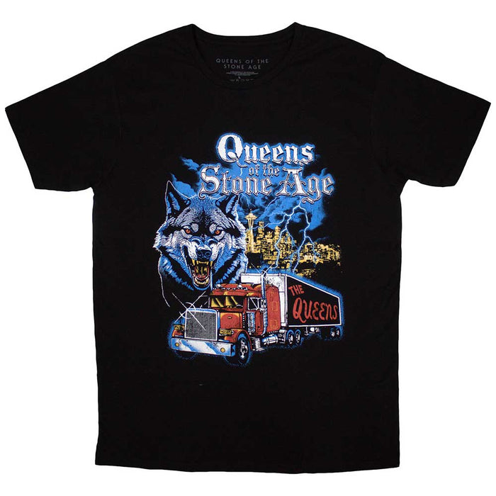 Queens Of The Stone Age Wolf Skyline Black Medium T-Shirt