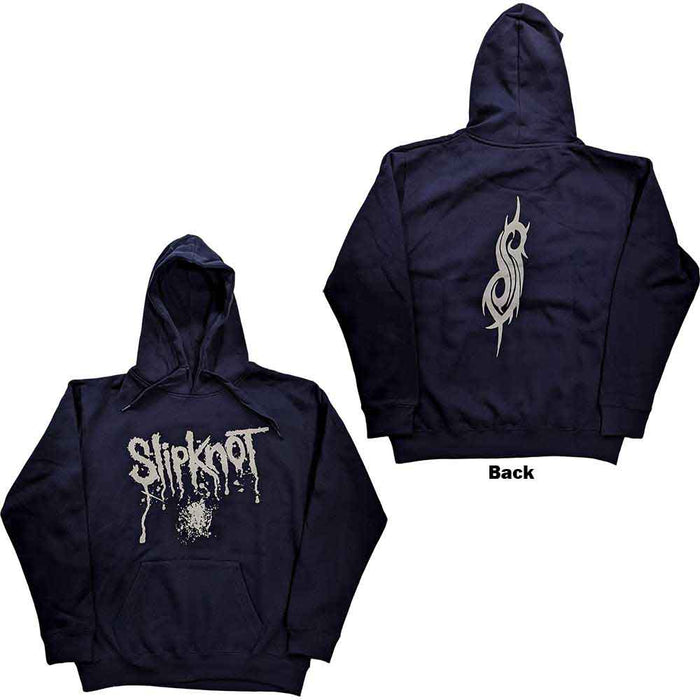 Slipknot Splatter Navy Medium Hoodie