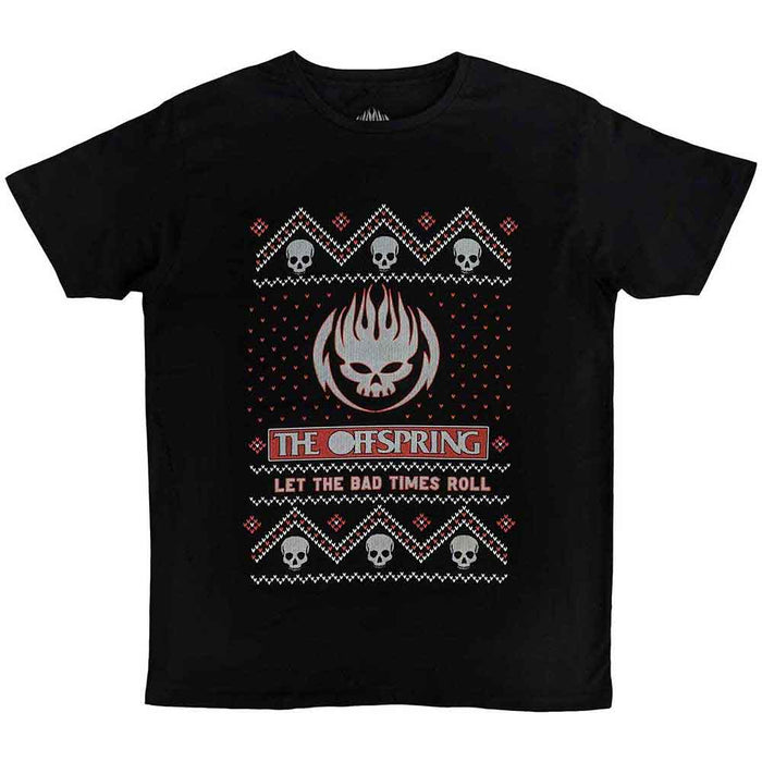 The Offspring Christmas Bad Times Black Medium T-Shirt