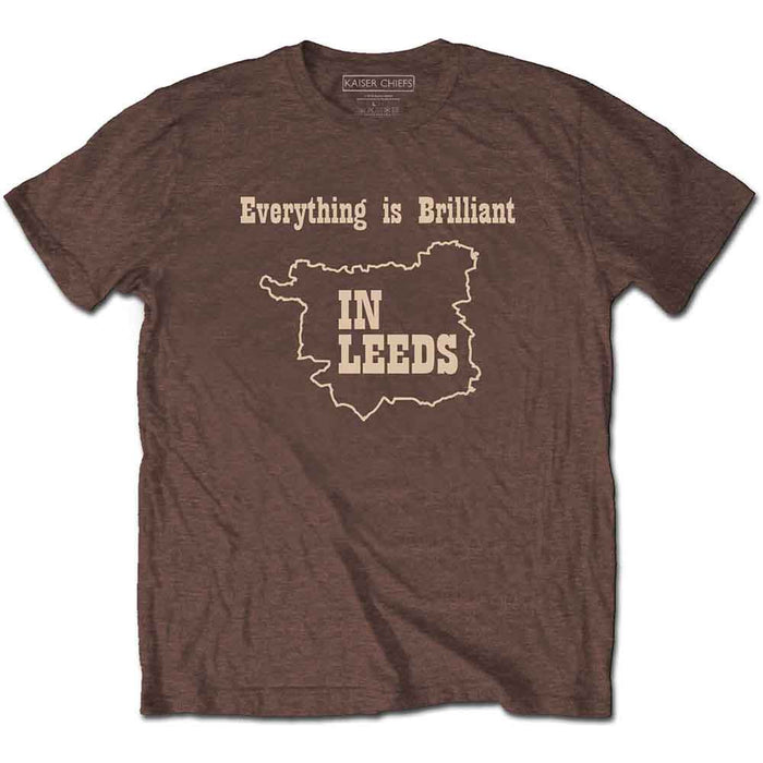Kaiser Chiefs Everything Is Brilliant Brown Medium T-Shirt