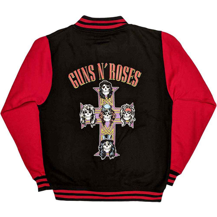 Guns N Roses Black & Red Large Varsity Jacket